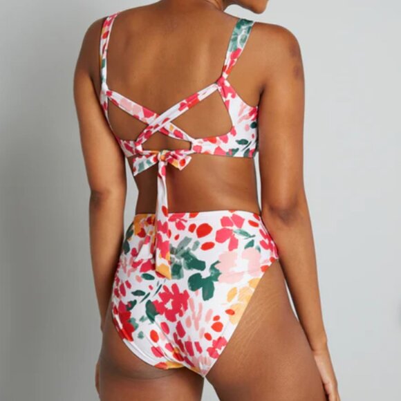Modcloth Bikini Top & Bottom Size Medium NWT - Picture 2 of 2